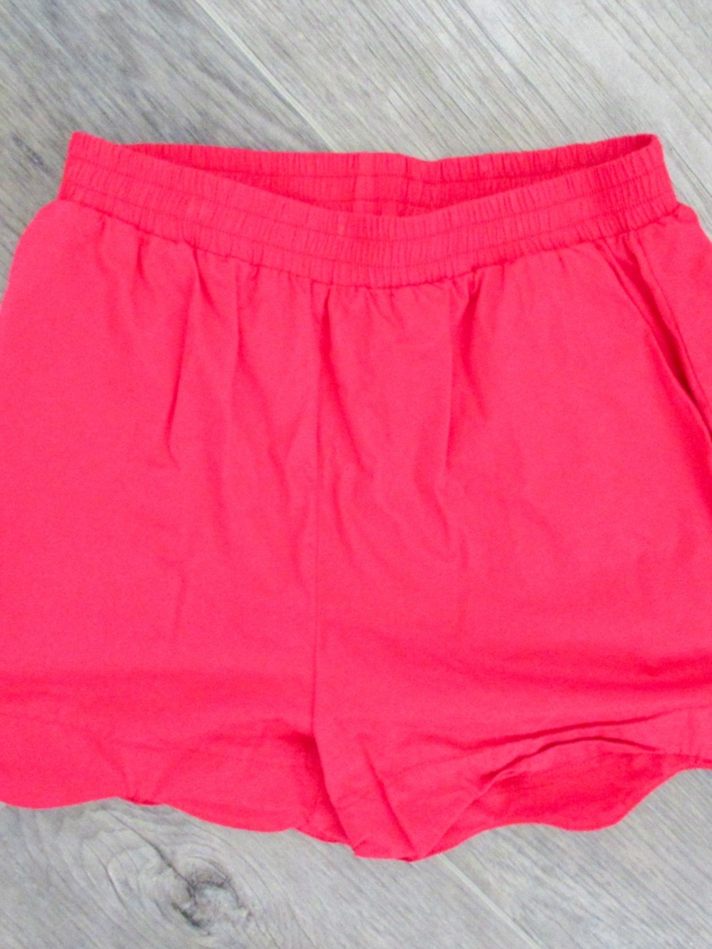 vestique red scalloped dress Shorts (matching set)